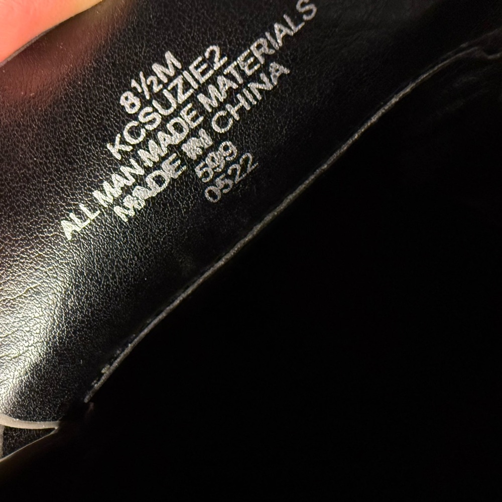 Calvin Klein Olive Green Patent ‘Suzie’ Loafers - Picture 6 of 7